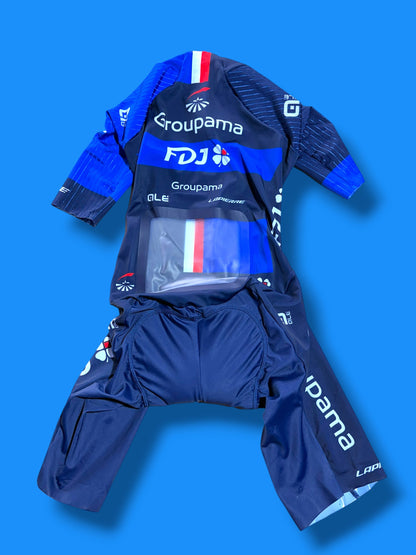 Short Sleeve TT Time Trial Triathlon Suit Aerosuit / Groupama FDJ Francaise des Jeux |Ale