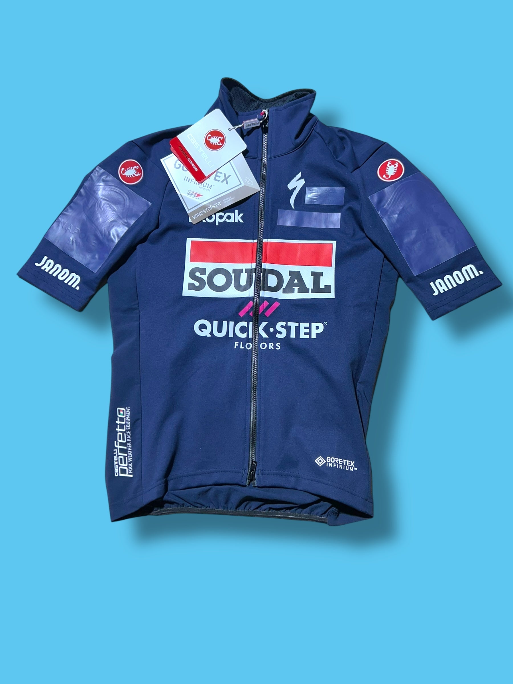 Perfetto RoS 2 Jacket Rain Jersey  Winter Wet Cold   | Castelli |  Soudal Quick-Step| Pro Cycling Kit