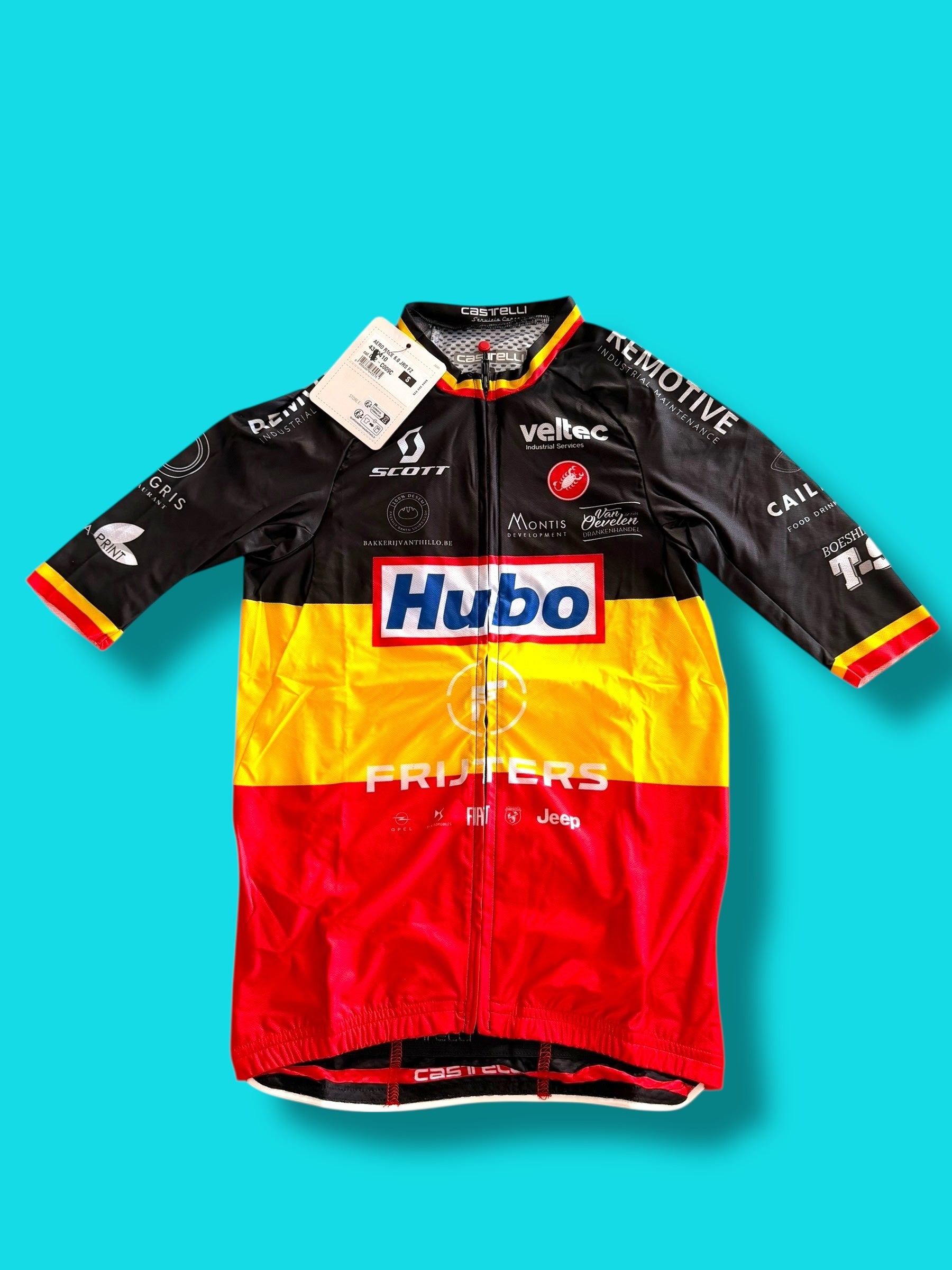 Aero Jersey and Bib Shorts Bundle Belgian CHamp|Castelli |Hubo |Cycling