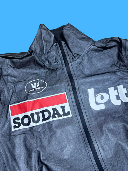 High Vizability Caleb Ewan Rain Jacket Waterproof |Lotto Soudal |Vermarc  Pro Cycling Kit