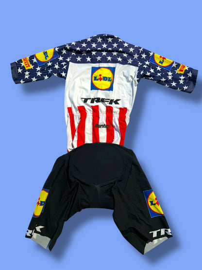 Aero Suit Roadsuit Sprint Suit USA Champion Team Issued! | Santini | Lidl Trek | Pro Cycling Kit