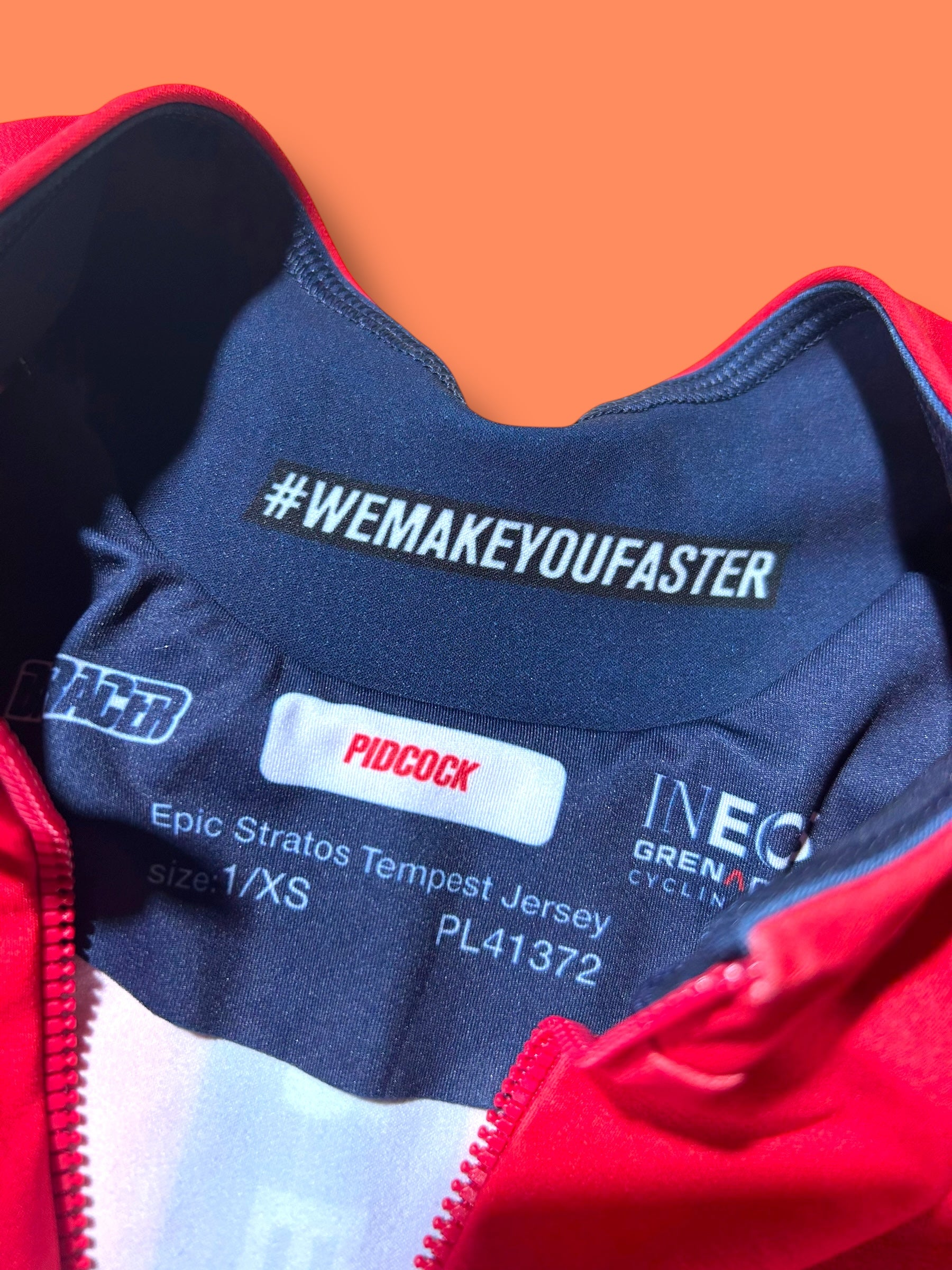 Thermal Jersey Gabba Winter  Pidcock  |Ineos Grenadiers| Pro Cycling Kit