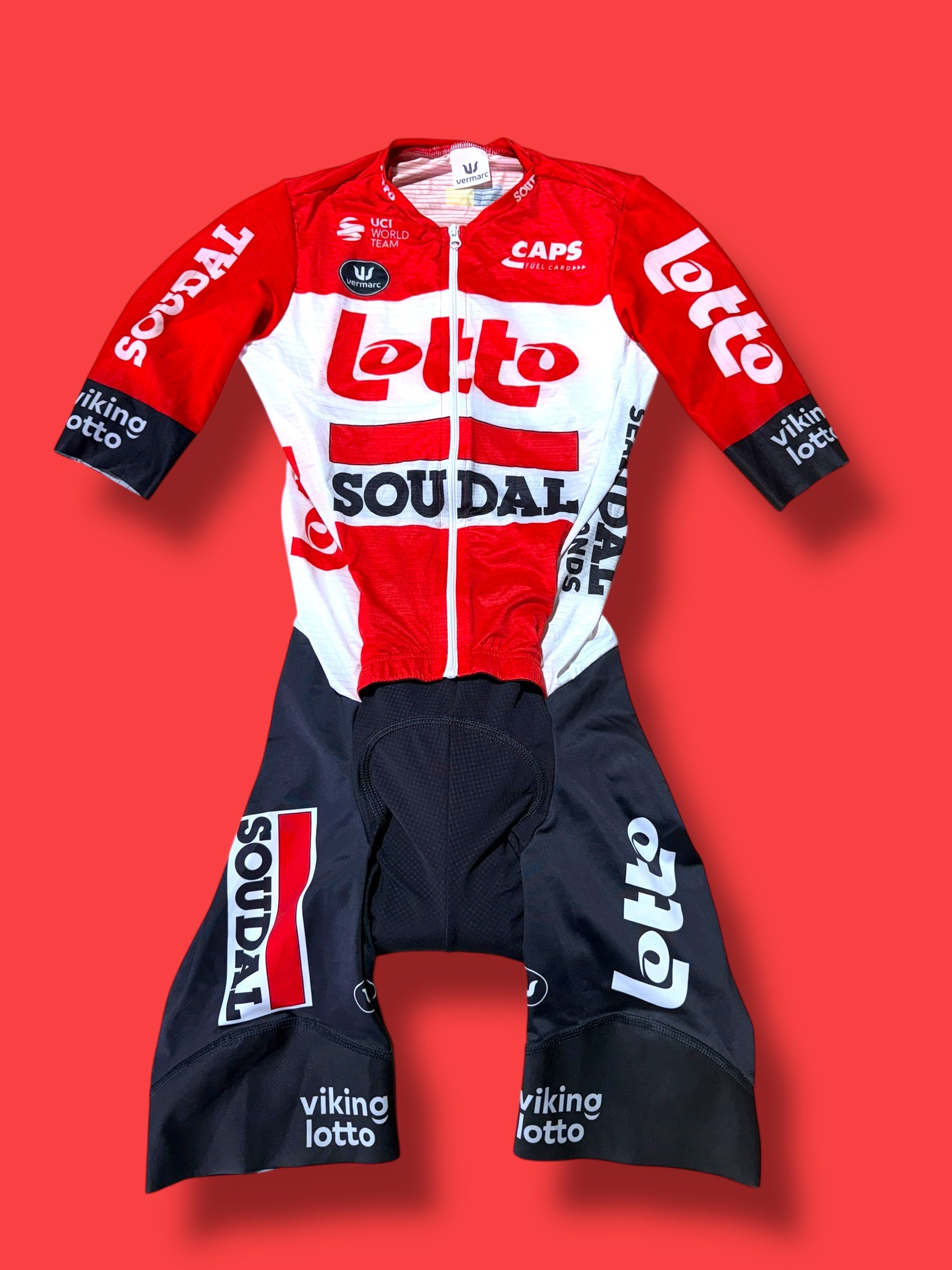 Aero Suit Roadsuit Team Rider Issued |Lotto DSTNY Vermarc| Pro Cycling Kit