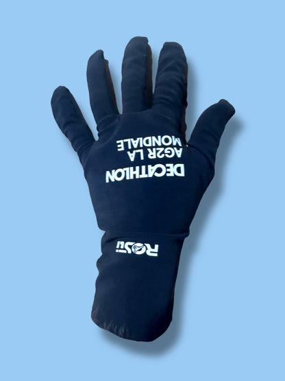 Waterproof Gloves Winter Rain Road Racing  | Decathlon AG2R La Mondiale  | Rosti | Pro Cycling Kit