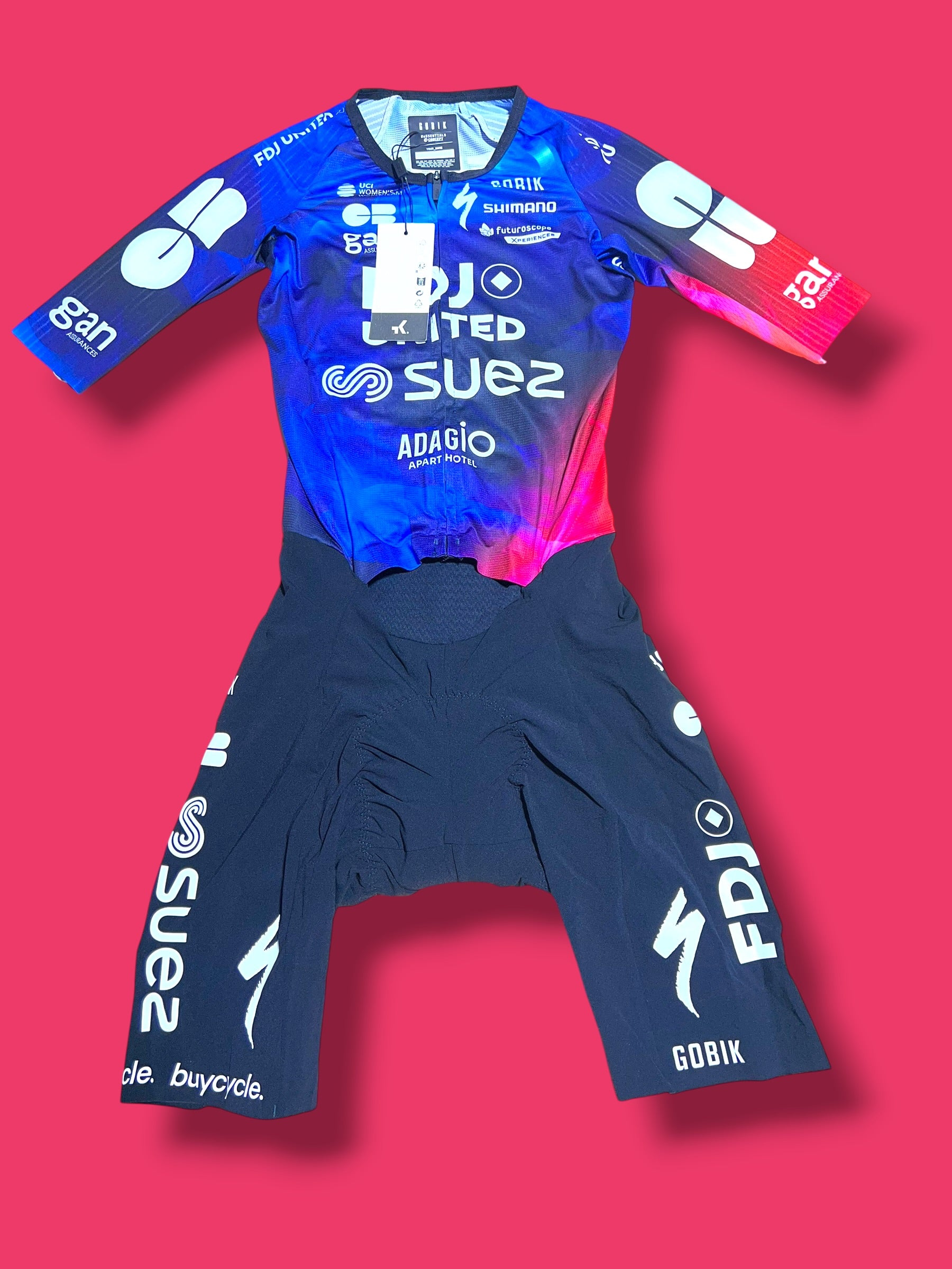 Aero Suit Race Suit Womens|FDJ Suez |Gobik Pro Cycling Kit