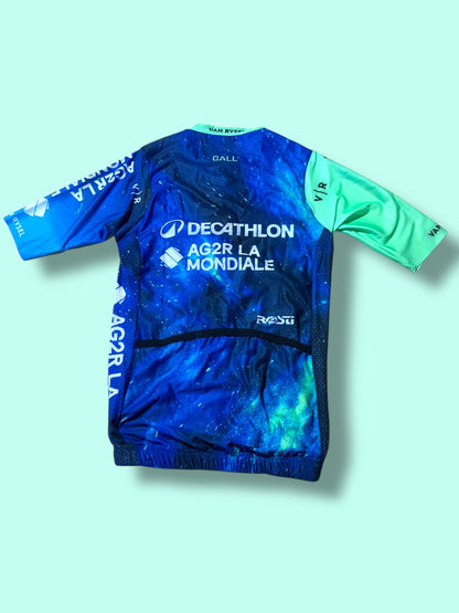 Aero Jersey FELIX GALL Short Sleeve Summer Racing Maillot   | Decathlon AG2R La Mondiale  | Rosti | Pro Cycling Kit