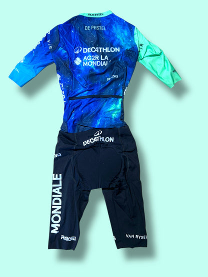 Roadsuit DE PESTEL Summer Aerosuit Racing Body Domina  | Decathlon AG2R La Mondiale  | Rosti | Pro Cycling Kit