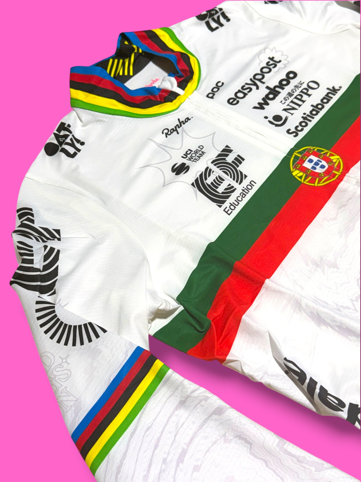 National Champion Jersey Rui Costa Portuguese Team Midweight | EF Education First | Rapha Men's Pro Kit