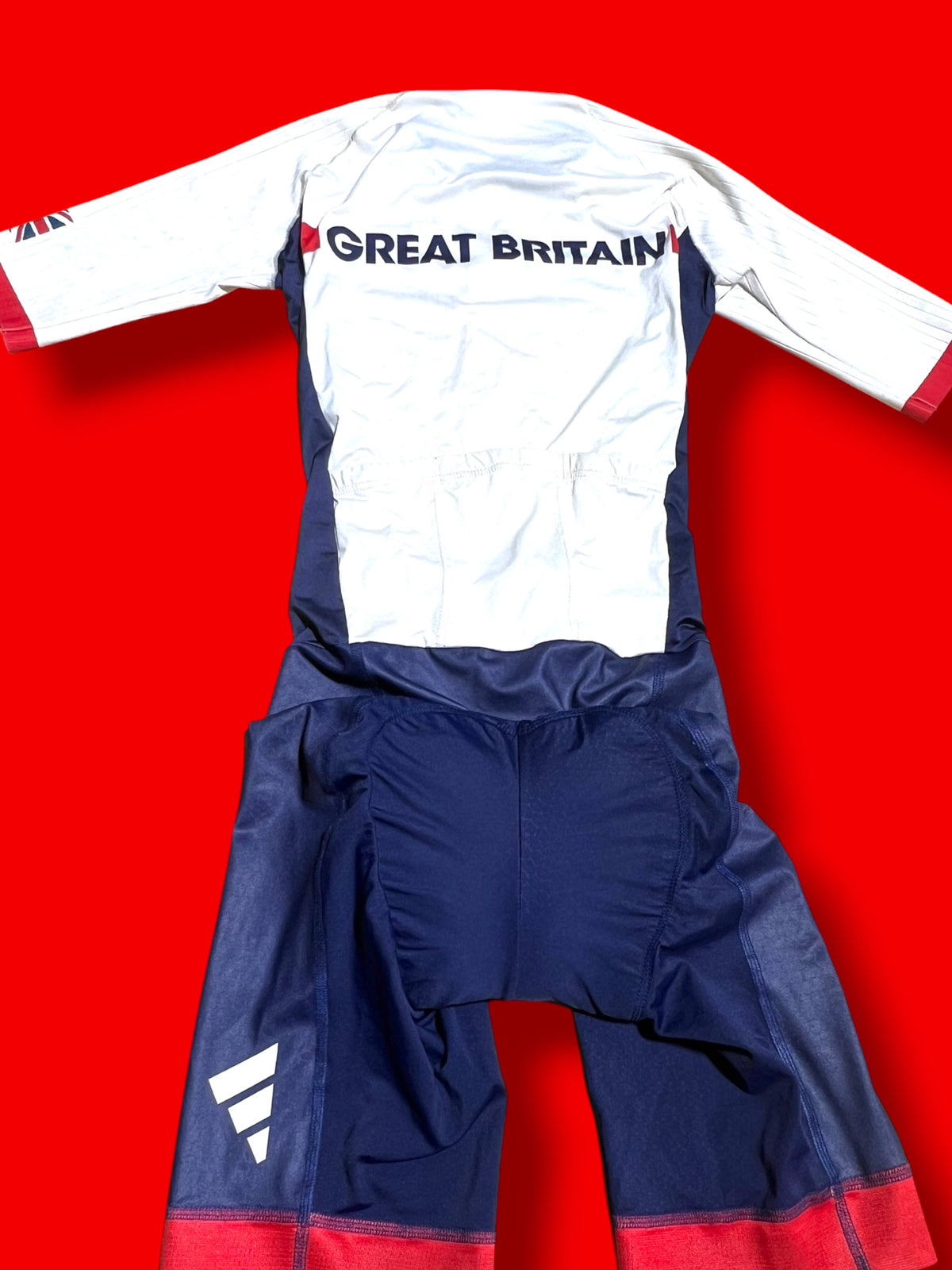 Racesuit Skinsuit Pockets |Team Great Britain GB |Addidas  Pro Cycling Kit