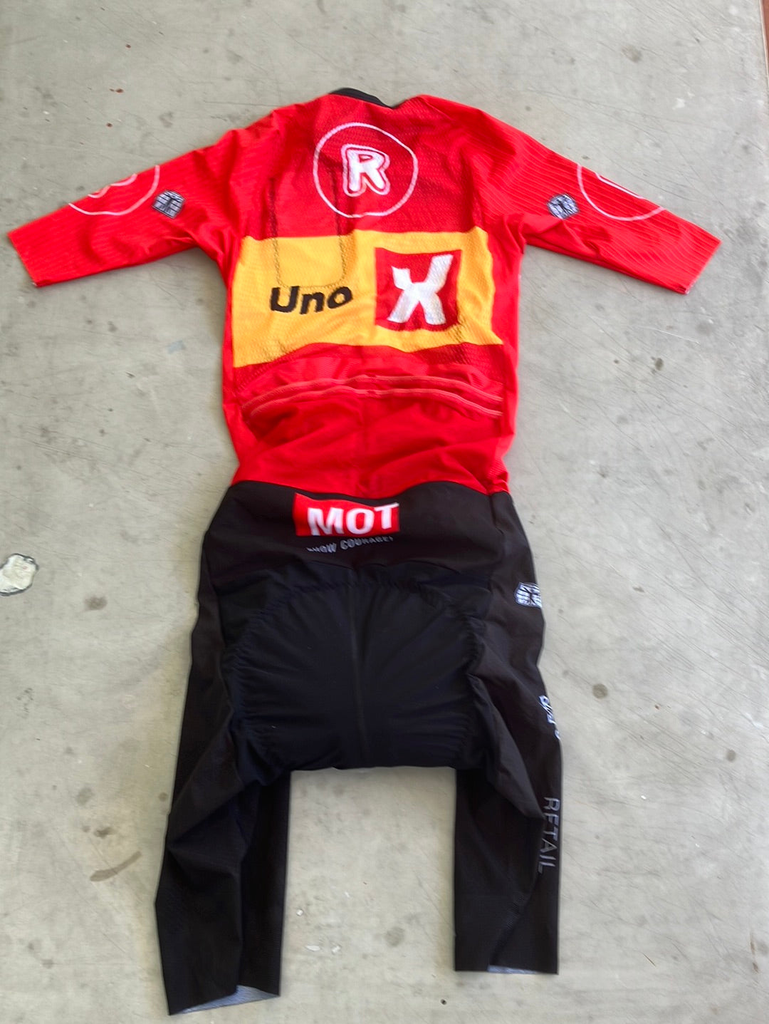 Uno-X | Bioracer Short Sleeve Aero Summer Road Suit | S | Pro-Issued Team Kit