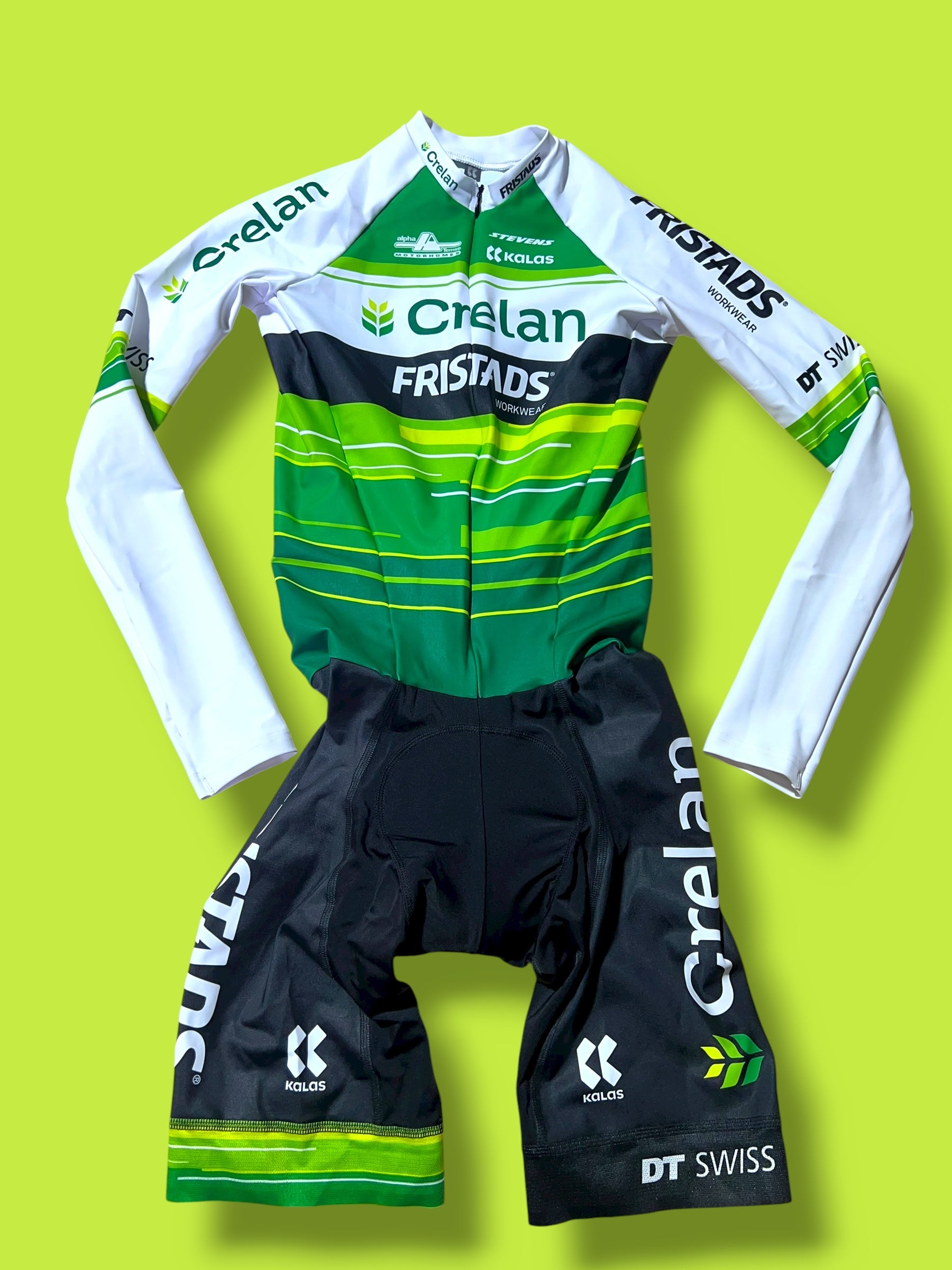 Long Sleeve Skinsuit Cyclocross Roadsuit Midweight  Winter | Kalas |  Crelan Fristads| Pro Cycling Kit