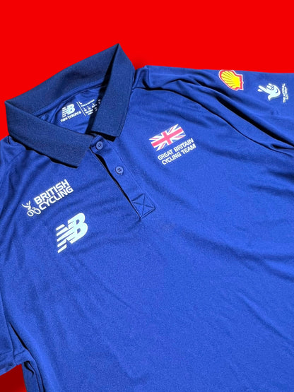 Tesm Rider Issued Polo Shirts |Team Great Britain GB |Addidas  Pro Cycling Kit