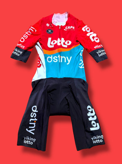 TT Suit Short Sleeve Time Trial Team Rider Issued |Lotto DSTNY Vermarc| Pro Cycling Kit