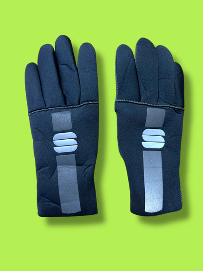 Winter Gloves Long Finger Neoprene Thermal Rain Road Racing    | Sportful |  Total Direct Energies| Pro Cycling Kit