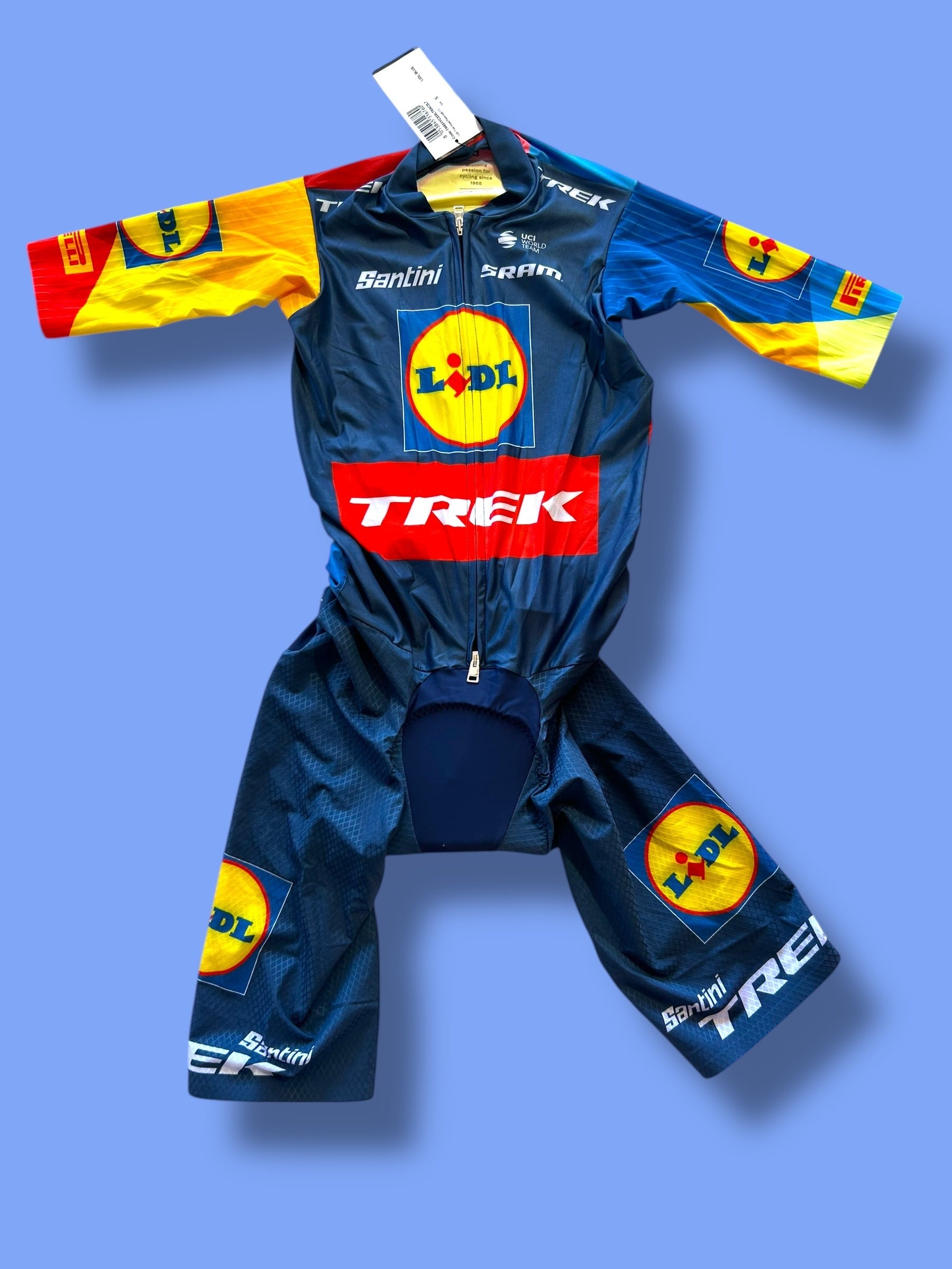 Aero Suit Roadsuit Sprint Suit 2.0 Short Sleeve Team Issued! | Santini | Lidl Trek | Pro Cycling Kit