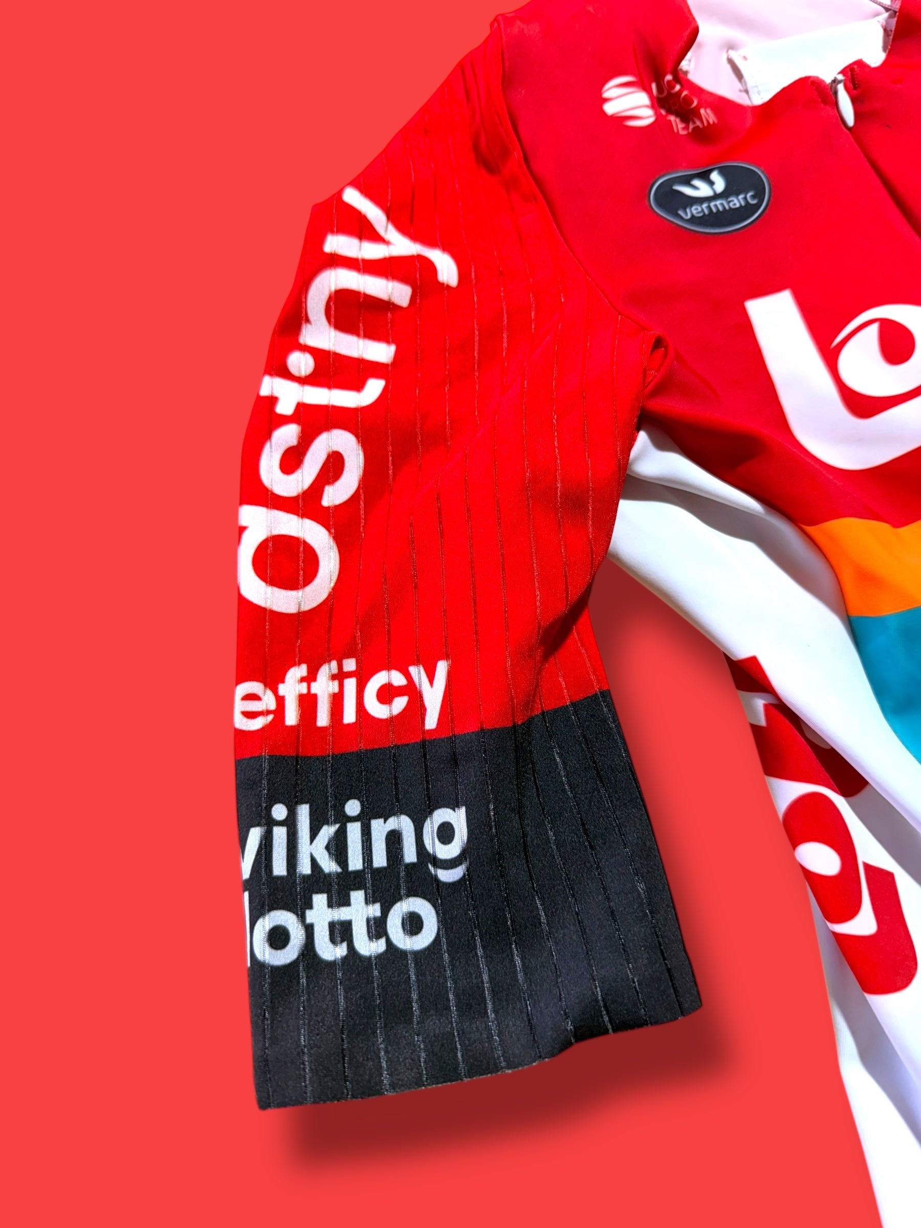 TT Suit Short Sleeve Time Trial Team Rider Issued |Lotto DSTNY Vermarc| Pro Cycling Kit