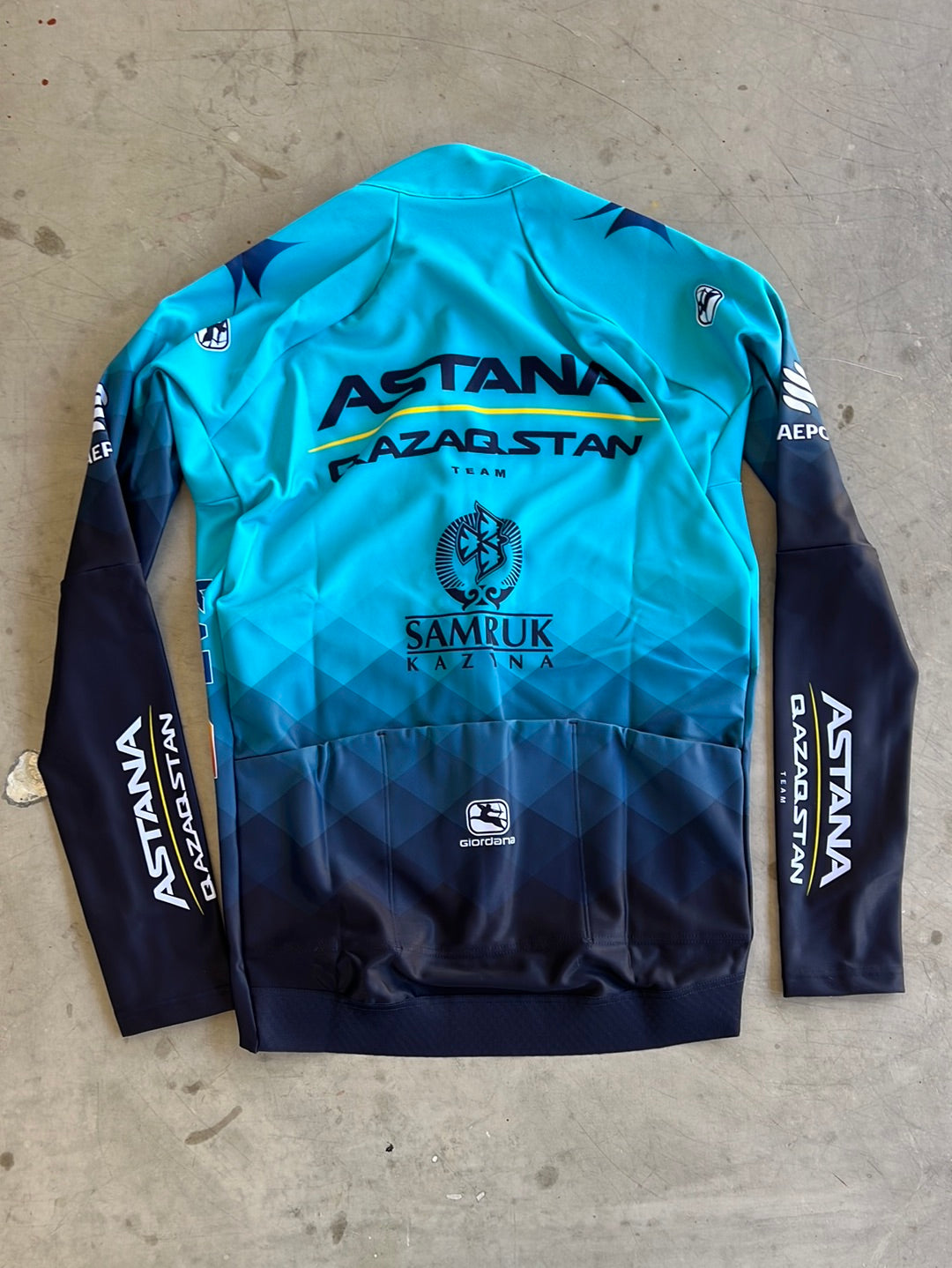 'G-Shield' Winter Jersey Thermal Long Sleeve | Giordana | Astana Qazaqstan | Pro Cycling Kit