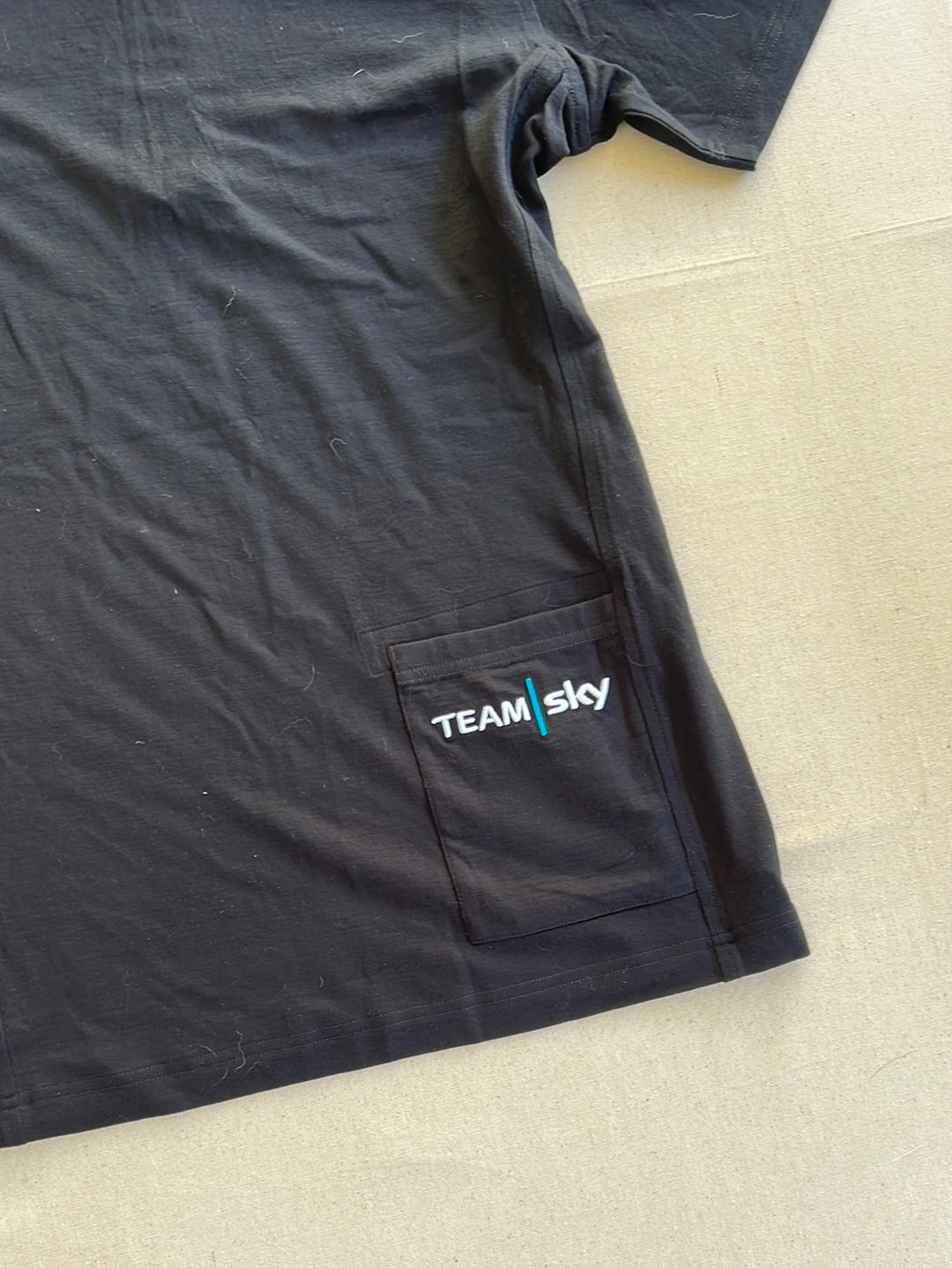 Casual Merino T-Shirt Zipped Collar Short Sleeve | Rapha | Team Sky | Pro Cycling Kit