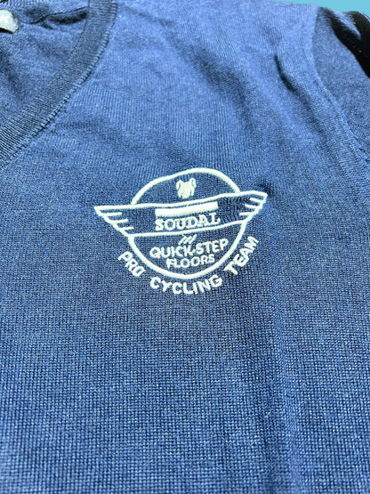 Casual Light Merino Wool V-Neck Jumper / Pullover | Soudal Quick-Step | Pro Cycling Kit