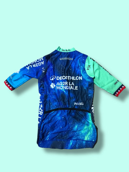 Aero Jersey WARBASSE Short Sleeve Racing Maillot   | Decathlon AG2R La Mondiale  | Rosti | Pro Cycling Kit