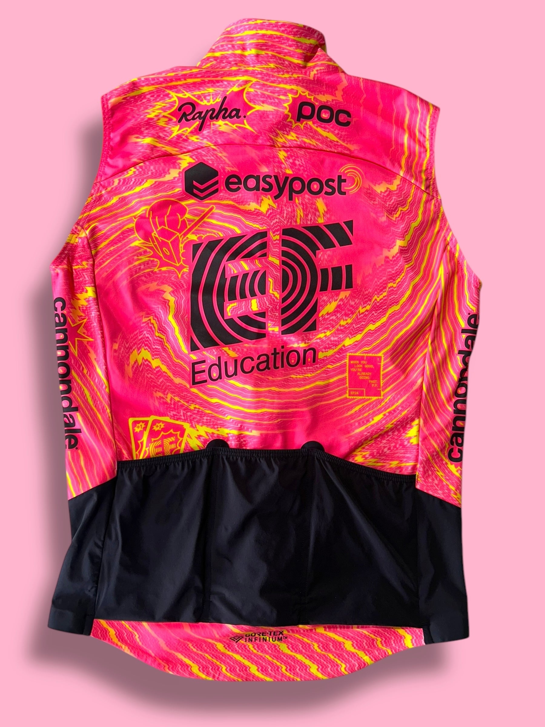 Winter Vest Women's Gore Tex Infinium Windstopper Thermal | Rapha Pro Team |  EF Education First  | Pro Cycling Kit