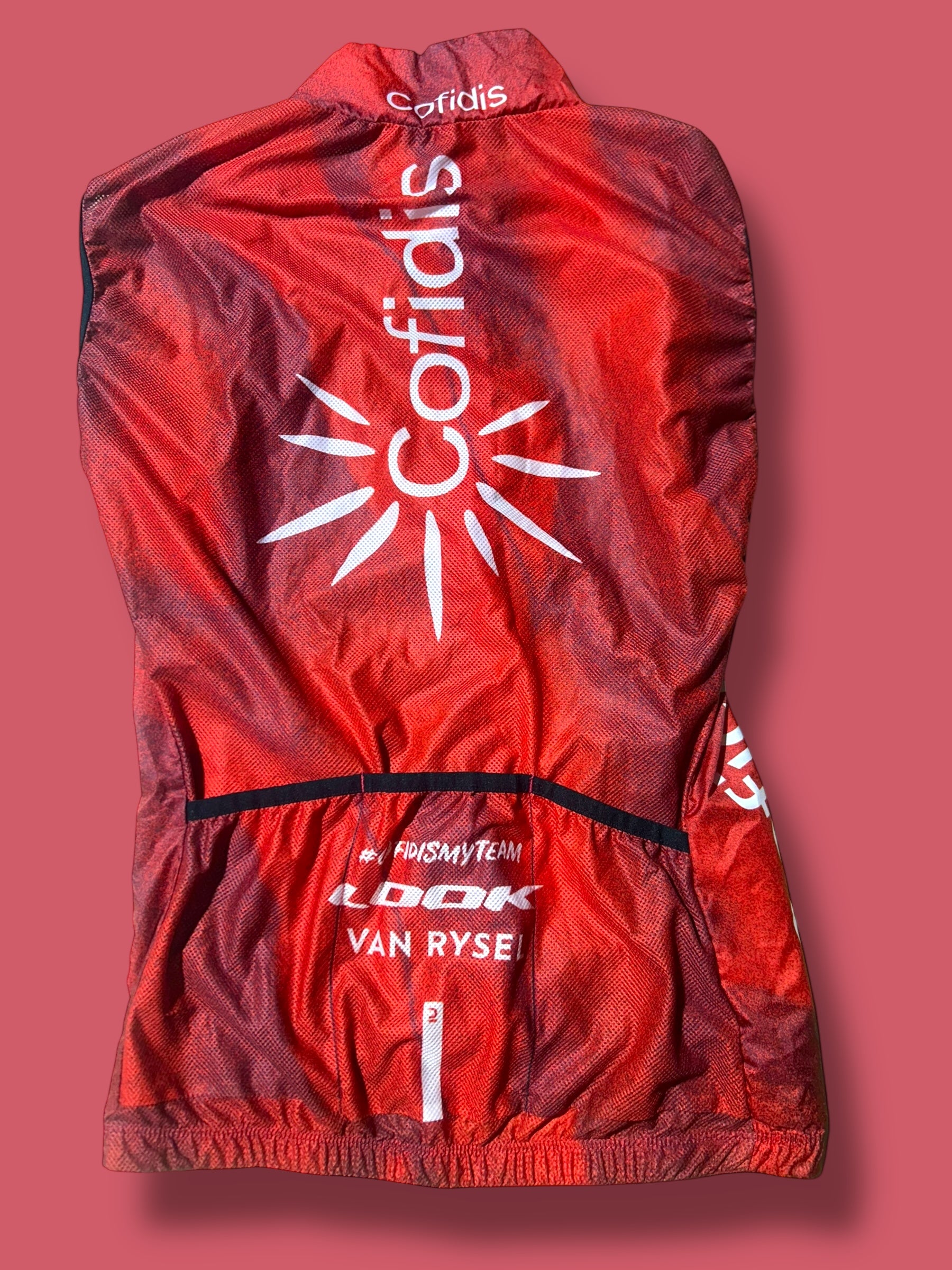 Wind Vest Gilet Packable Rider Issued|  Mobel |  Cofidis| Pro Cycling Kit
