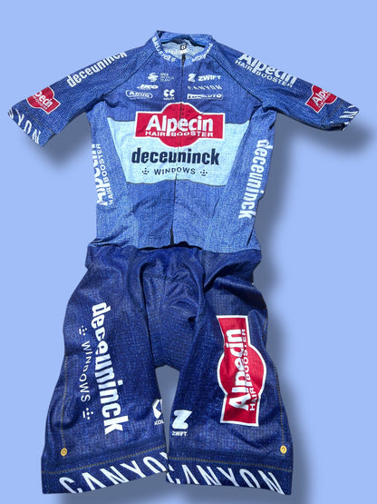 Summer Aerosuit Racesuit leightweight with pockets | Alpecin Deceuninck Kalas| Pro Cycling Kit