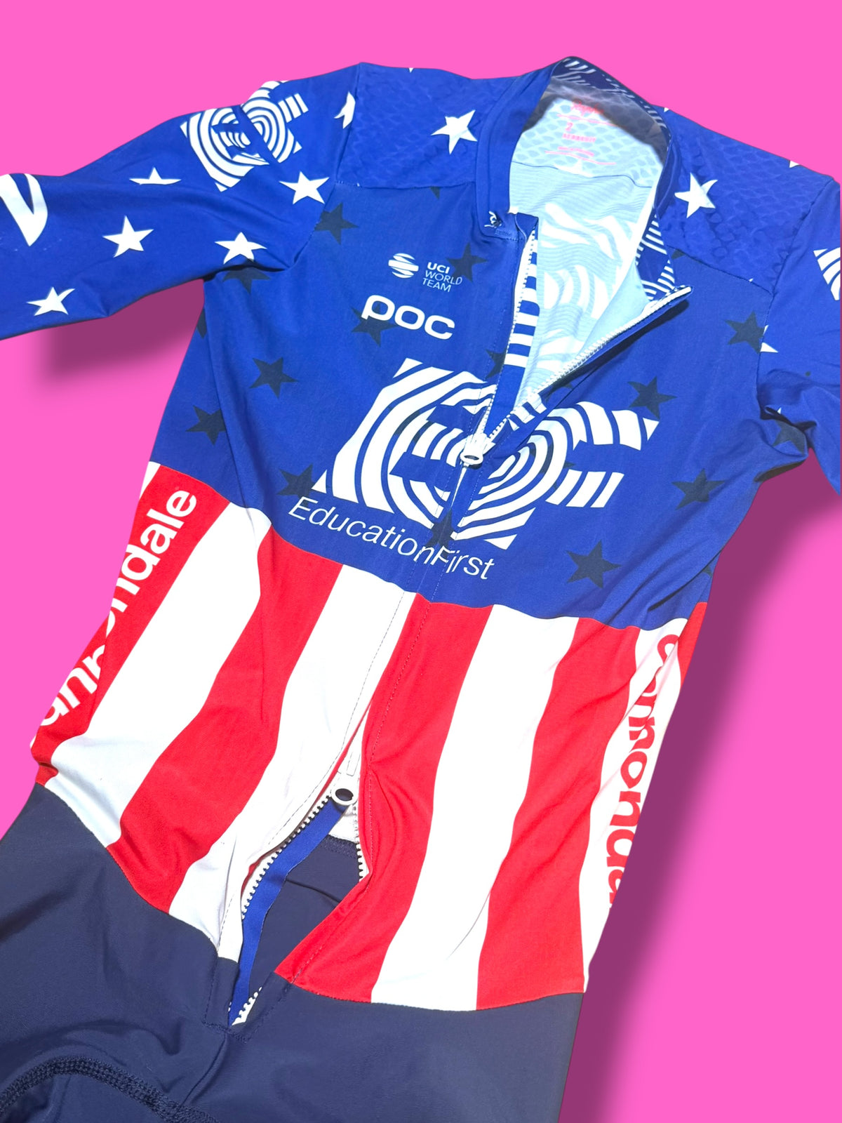 EF 2020 Aero Road Suit USA National Champion | EF Education First | Rapha Men's Pro Kit