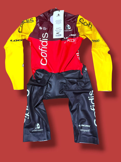 TT Suit Numnber Pocket |Cofidis |Extendo  Pro Cycling Kit