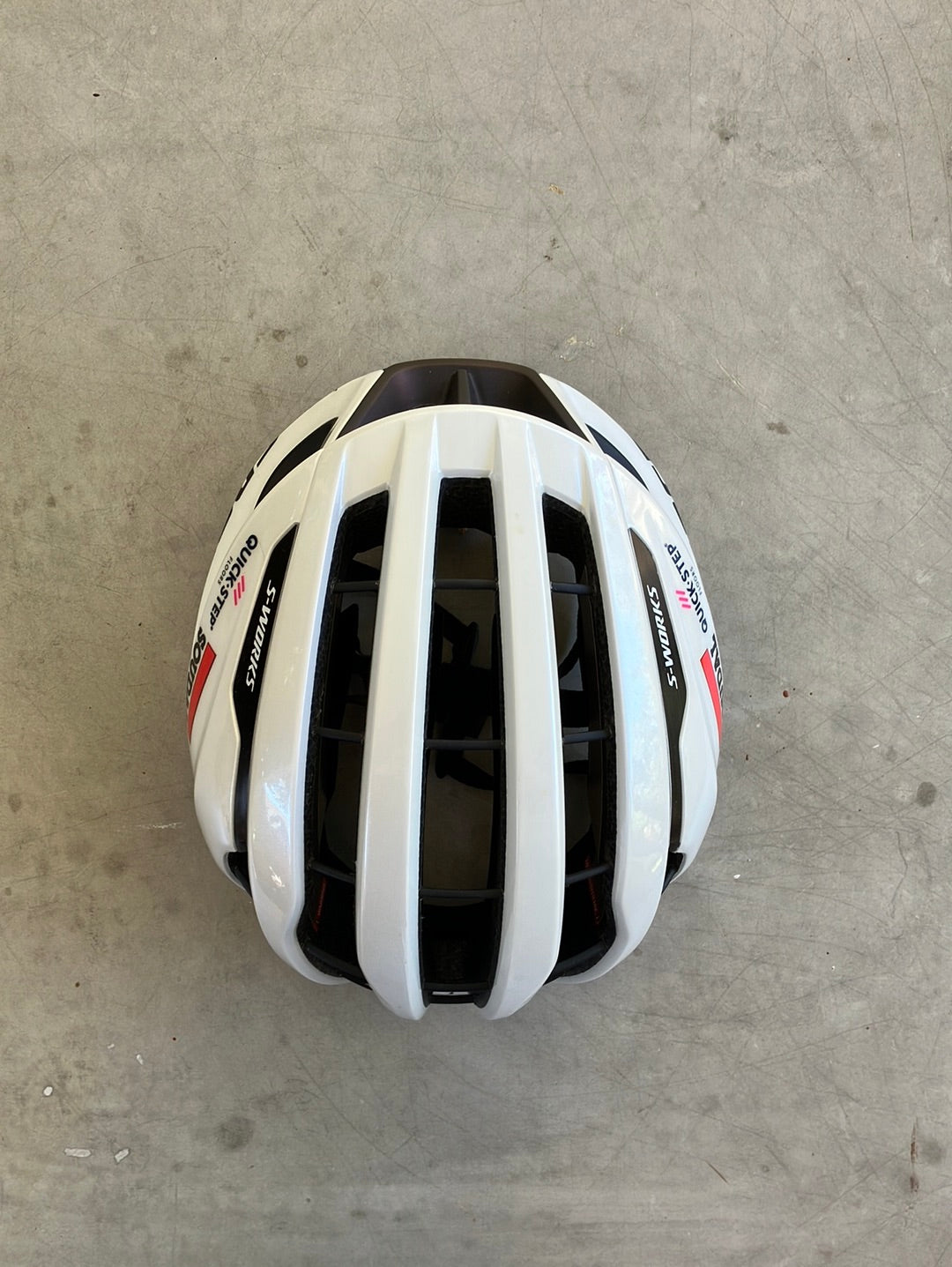 Soudal / Deceuninck Quick-Step | Specialized S-Works Prevail 3 MIPS Helmet | White | Pro-Issued Team Kit