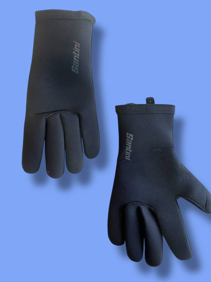 Winter Neoprene Gloves Thermal Waterproof | Santini | Lidl Trek | Pro Cycling Kit