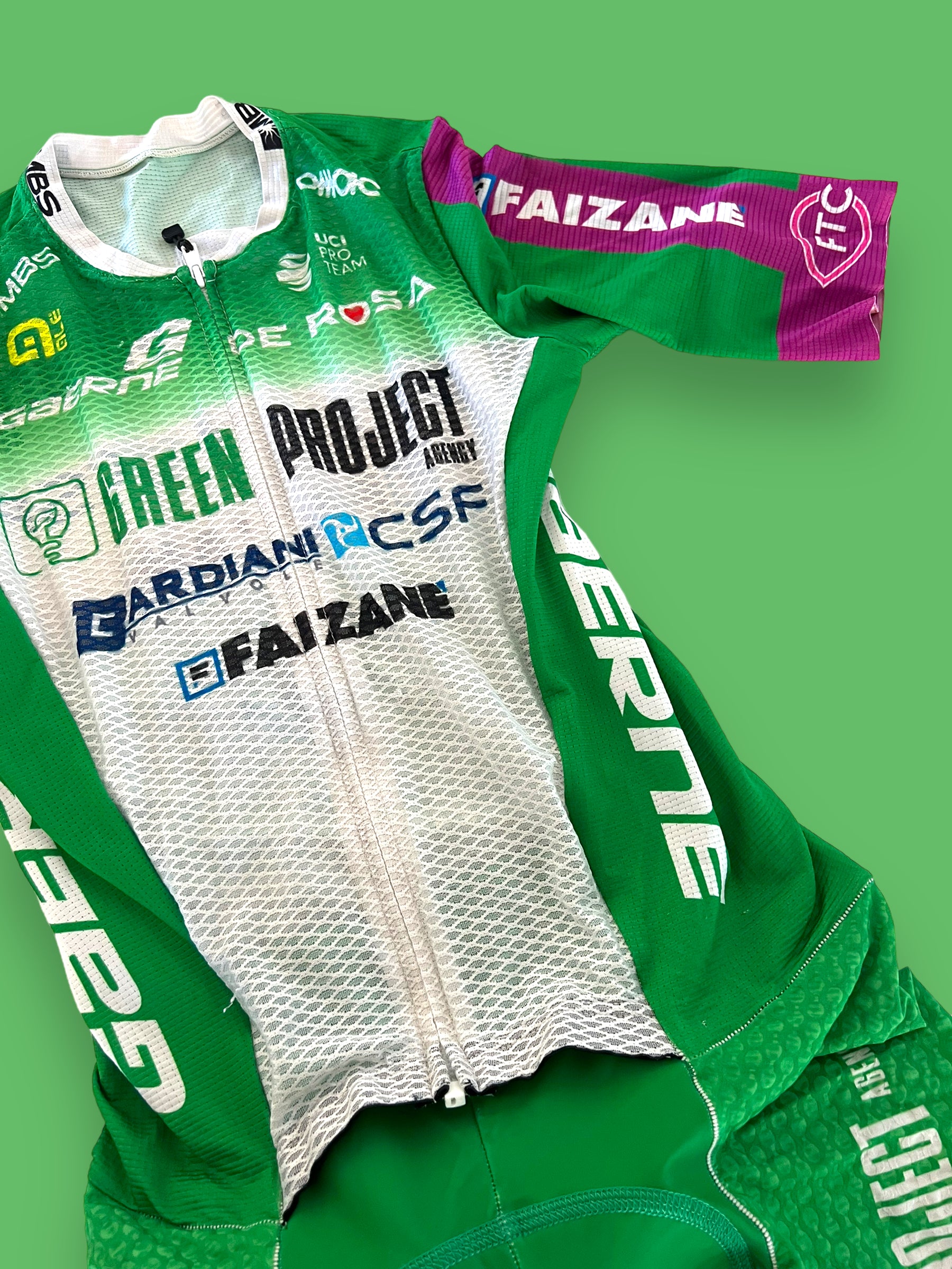 Summer Road Suit + Gloves Bundle | Ale | Bardiani Green Project Pro Team | Pro Cycling Kit