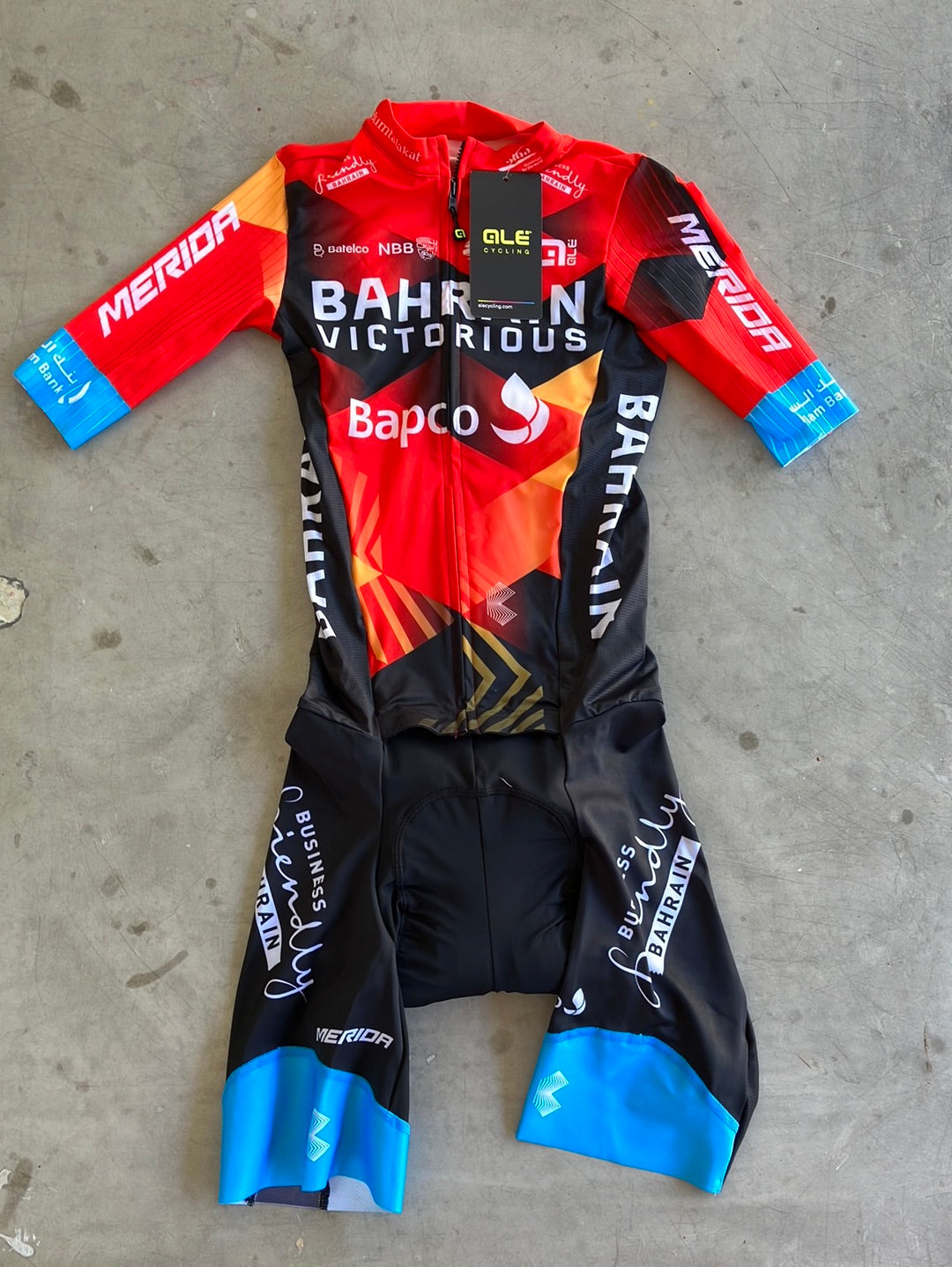 Road Suit Short Sleeve Race Suit | Ale | Bahrain Victorious | Pro Cycling Kit