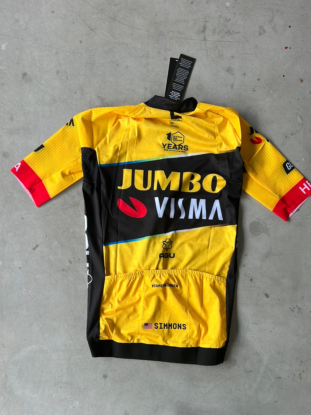 Aero Jersey | Agu | Jumbo Visma | Pro-Issued Cycling Kit