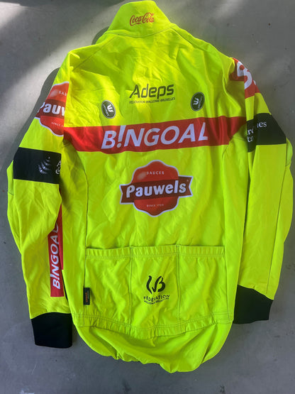 Bingoal | Vermarc Long Sleeve Thermal Gabba Jersey | Yellow | S | Rider-Issued Pro Team Kit