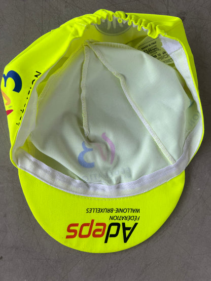 Bingoal | Vermarc Cycling Cap | Yellow | Rider-Issued Pro Team Kit