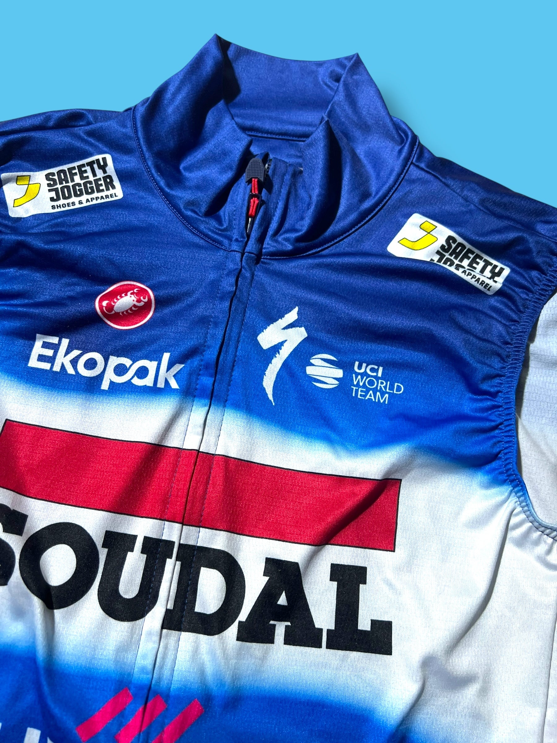 Thermal  Vest Gilet Race Winter Packable Fast!  | Castelli |  Soudal Quick-Step| Pro Cycling Kit