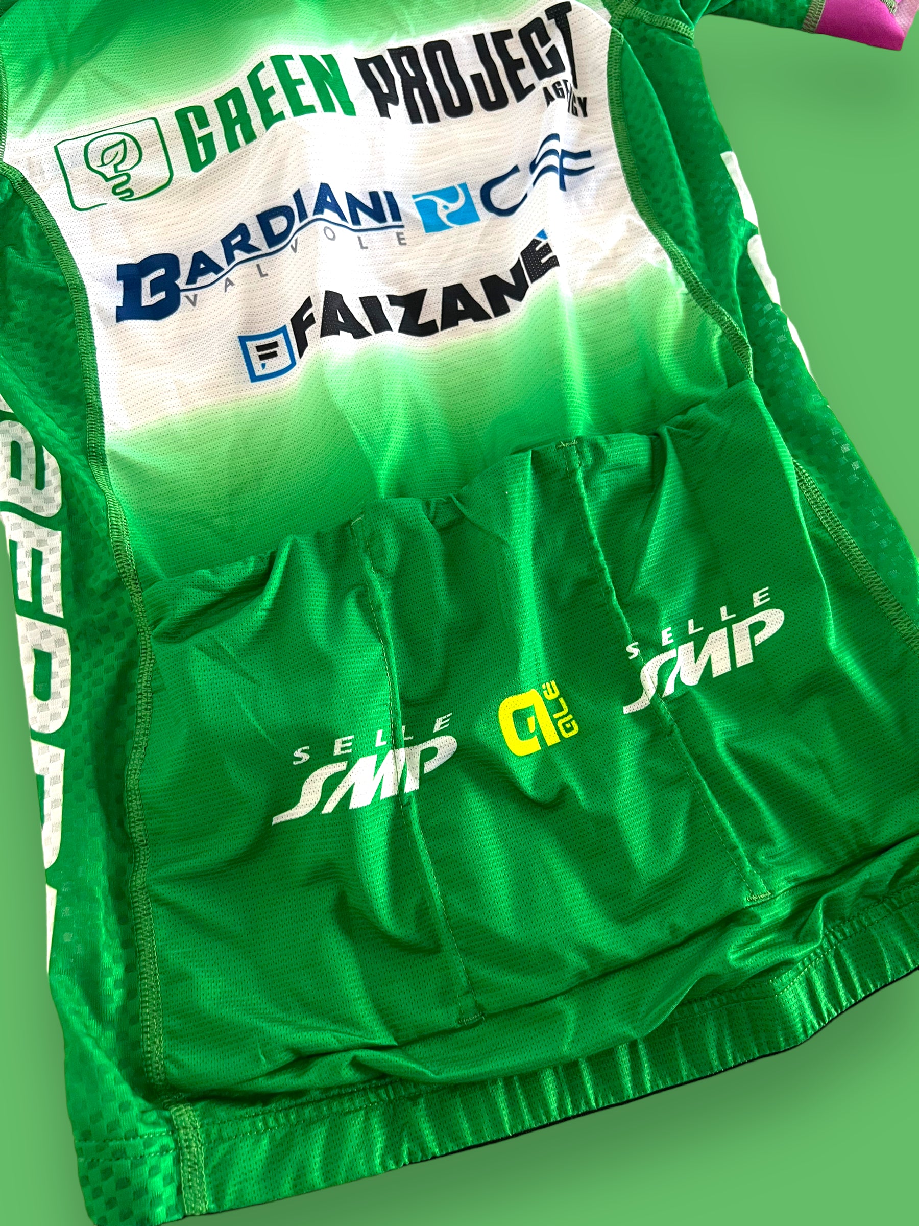Short Sleeve Jersey + Gloves Bundle | Ale | Bardiani Green Project Pro Team | Pro Cycling Kit
