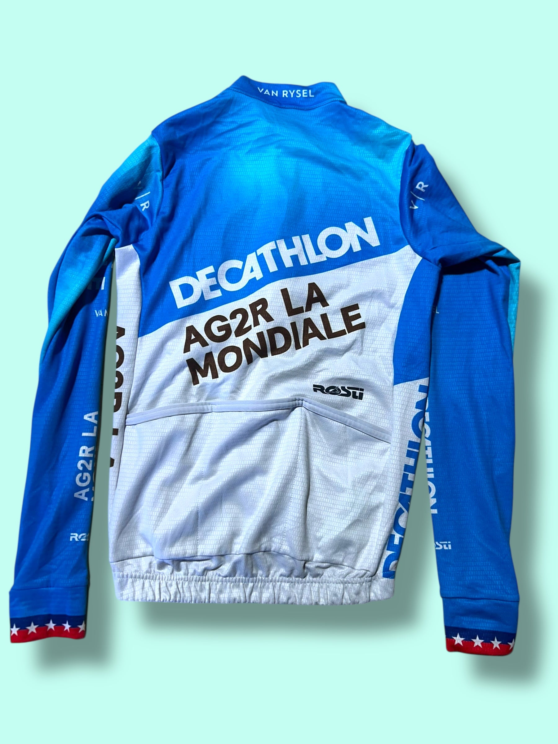 Jersey Midweight WARBASSE  Thermal Long Sleeve Racing Maillot   | Decathlon AG2R La Mondiale  | Rosti | Pro Cycling Kit