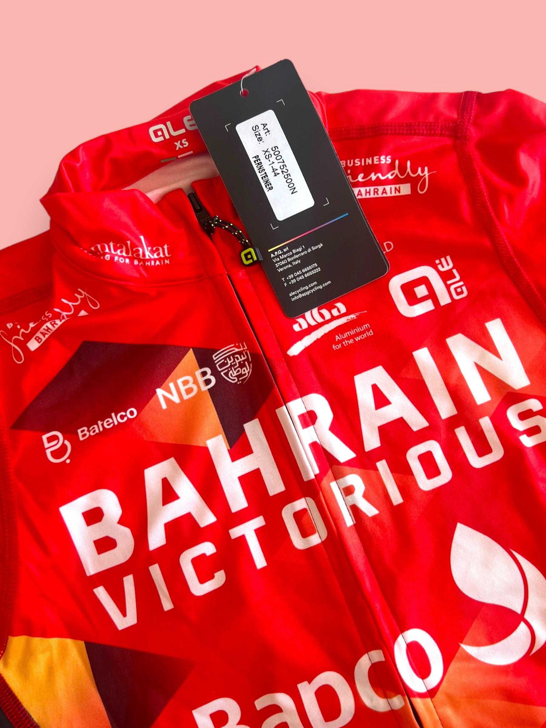 Mid-Weight Jersey Short Sleeve | Ale | Team Bahrain Victorious | Pro Cycling Kit