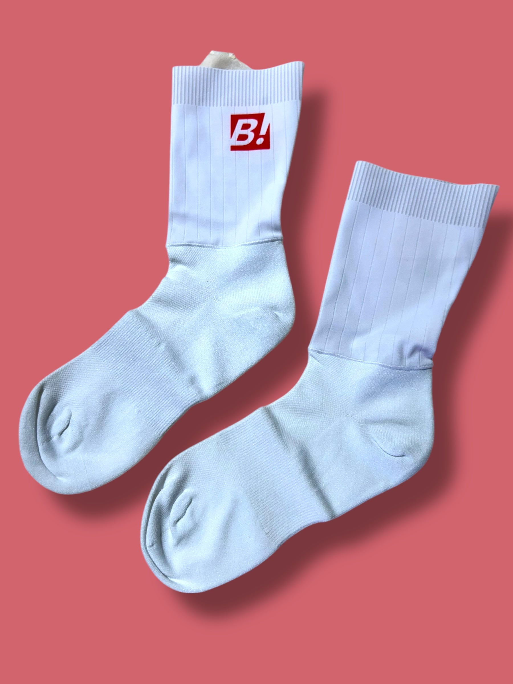 Aero Socks Team Rider Issued| Bingoal Vermarc| Pro Cycling Kit