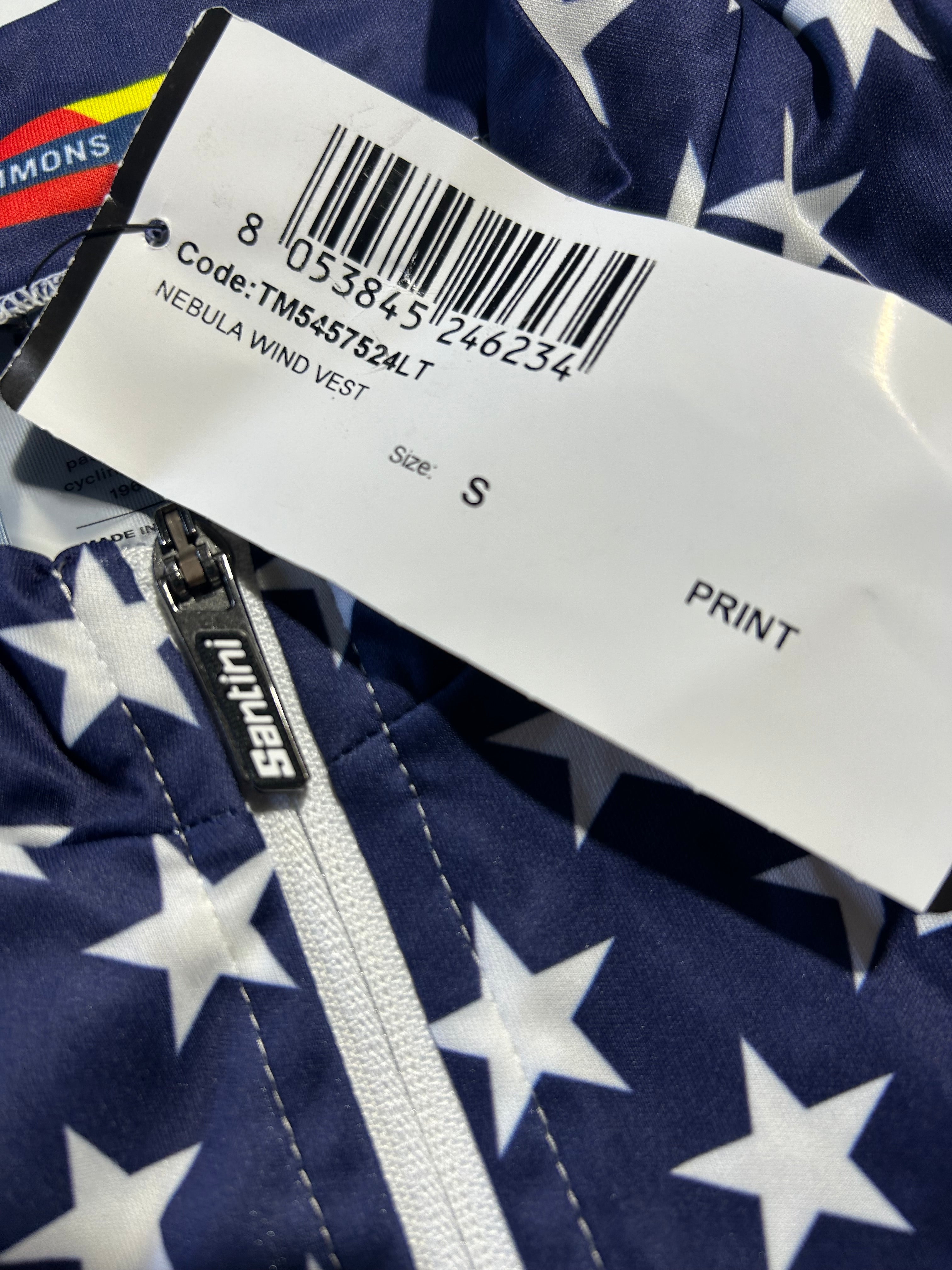 Wind Vest Team Issued Gilet USA National Champion | Santini | Lidl  Trek | Pro Cycling Kit