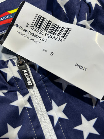 Wind Vest Team Issued Gilet USA National Champion | Santini | Lidl  Trek | Pro Cycling Kit