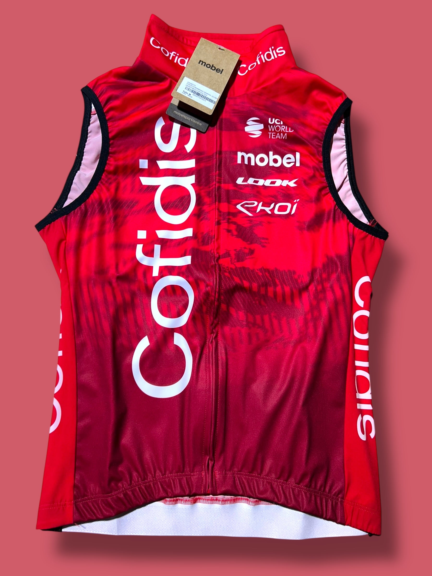 Thermal Vest Gilet Packable Rider Issued Winter WIndstopper|  Mobel |  Cofidis| Pro Cycling Kit