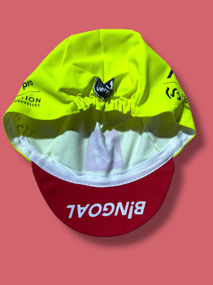 Cycling Cap Casquette Team Rider Issued| Bingoal Vermarc| Pro Cycling Kit