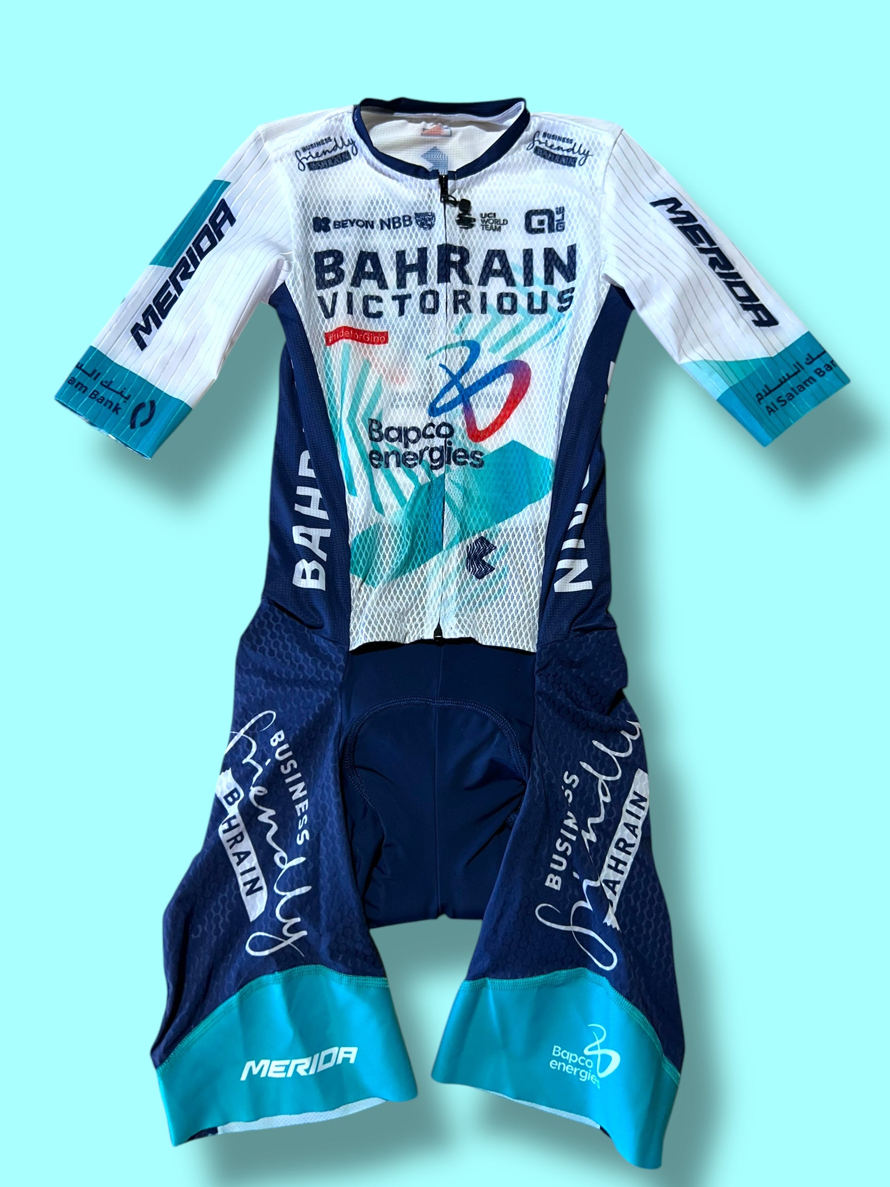 Aerosuit Summer Mesh Road Racing Triathlon Roadsuit| Ale |Bahrain Victorious| Pro Cycling Kit