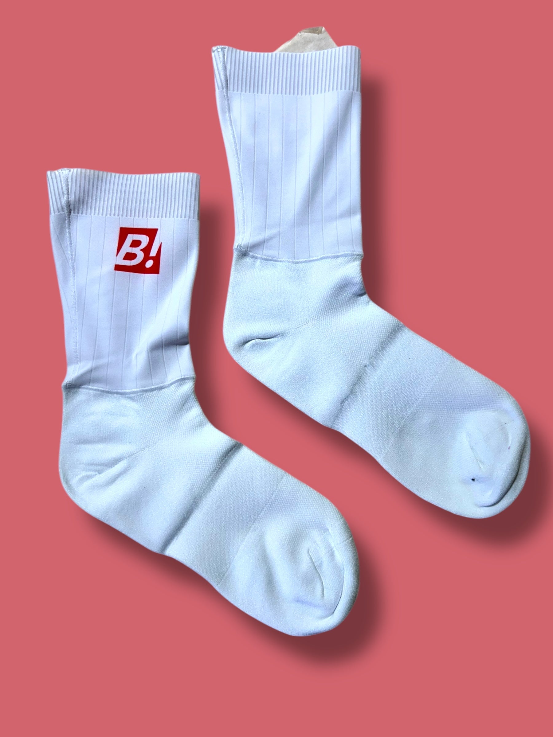 Aero Socks Team Rider Issued| Bingoal Vermarc| Pro Cycling Kit
