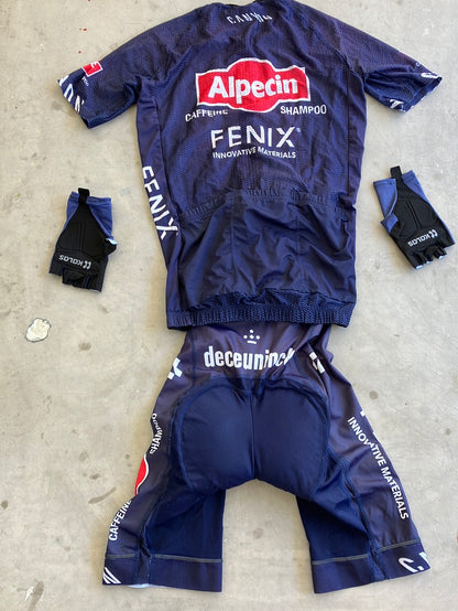 Short Sleeve Summer Jersey, Bib Shorts & Gloves /Mitts Bundle | Kalas | Alpecin Fenix | Pro Cycling Kit