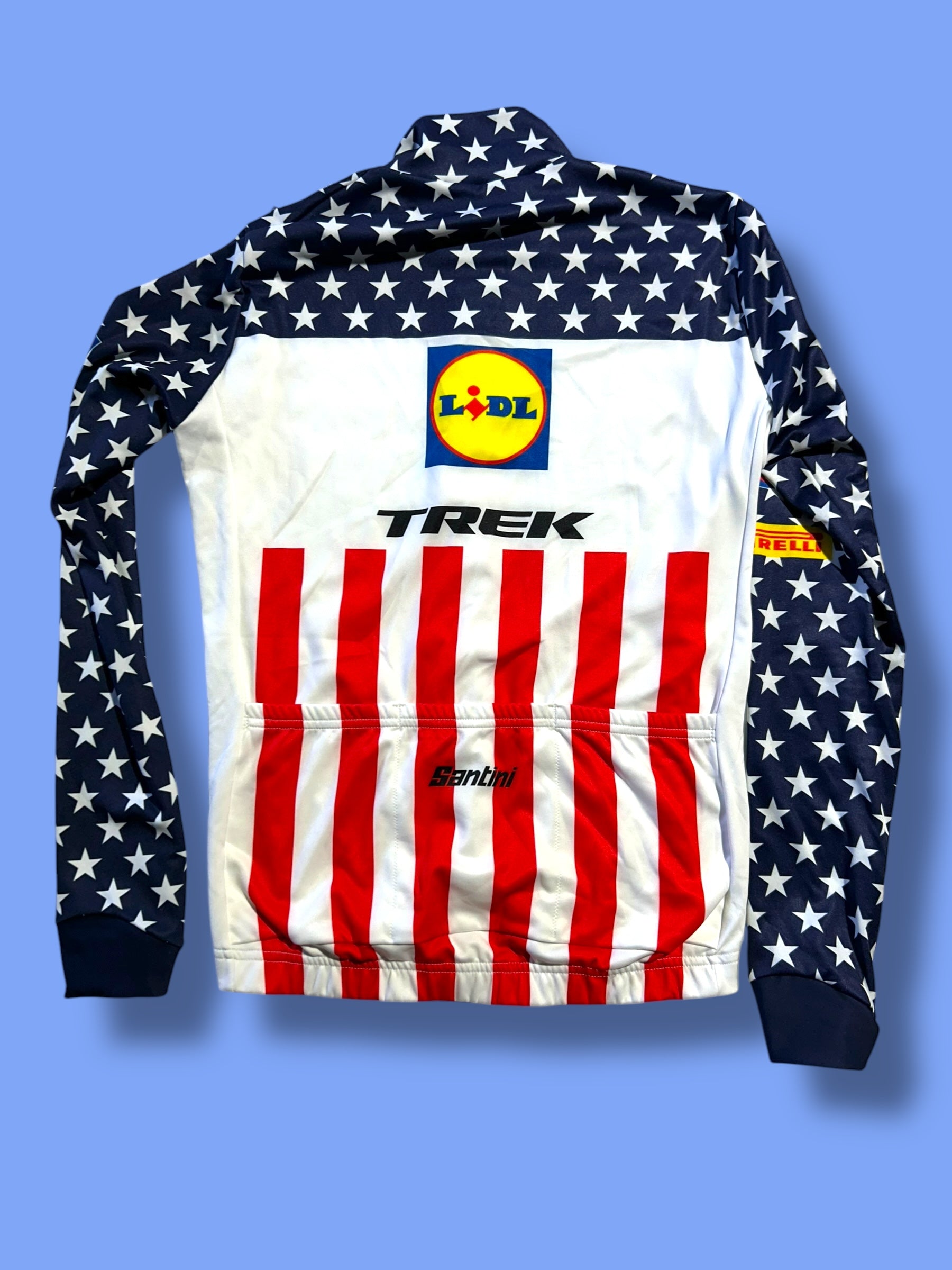 Thermal Long Sleeve Jersey Winter USA Champion | Santini | Lidl Trek | Pro Cycling Kit