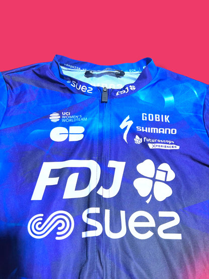 Long Sleeve Aero Jersey  Vanquish Womens|FDJ Suez |Gobik Pro Cycling Kit